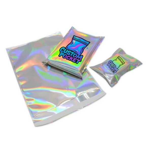 Pochette personnalisée argentée
