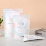 pochon personnalisé blanc logo