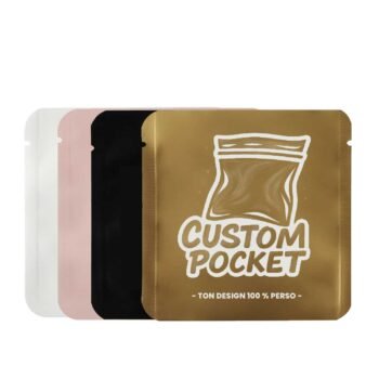 Pochon personnalisé aluminium carré