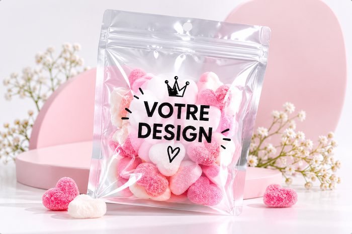 Pochon plastique transparent personnalisé