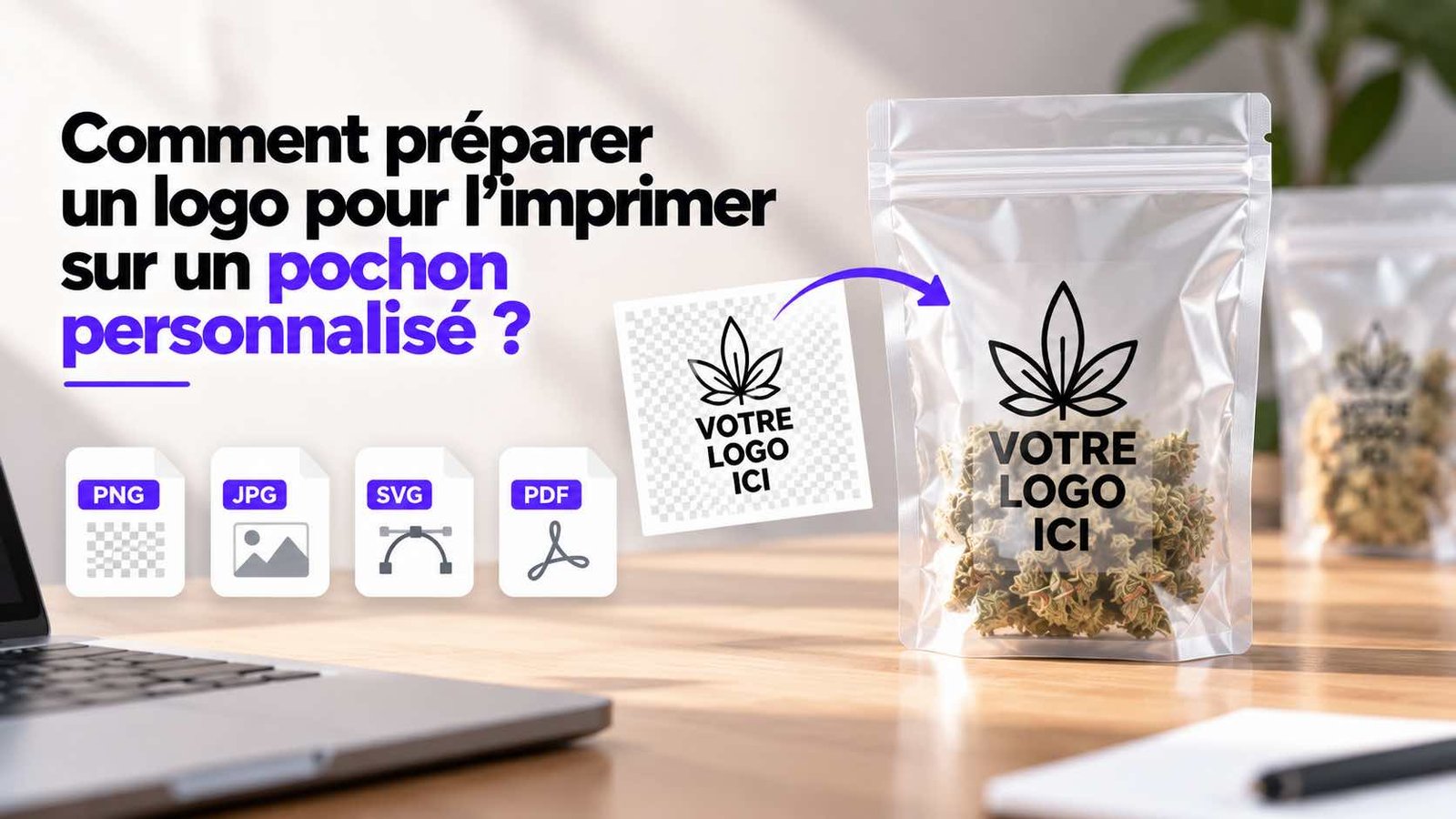 preparer logo pochon personnalise